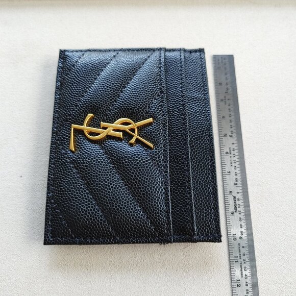 YSL Yves Saint Laurent "Cassandre" black cardholder - Picture 11 of 11